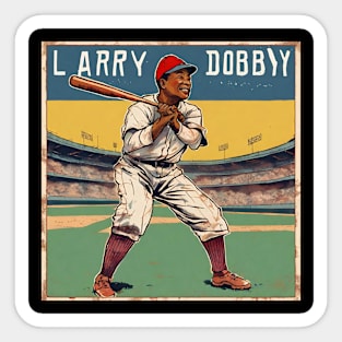 Vintage American Baseball Player Baseball Dad Playing in the Team Sticker